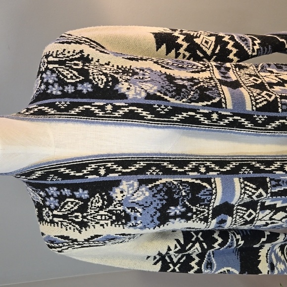 Maxsport Open Front Patch Pocket Full Length Duster Cardigan Coat Size M - Picture 7 of 14